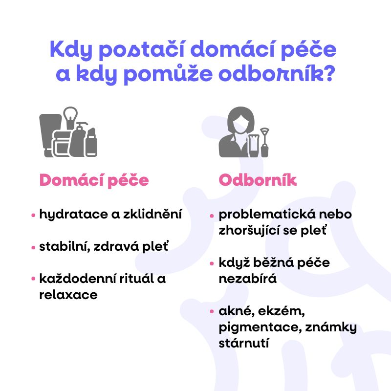 Kdy postačí domácí péče a kdy pomůže odborník